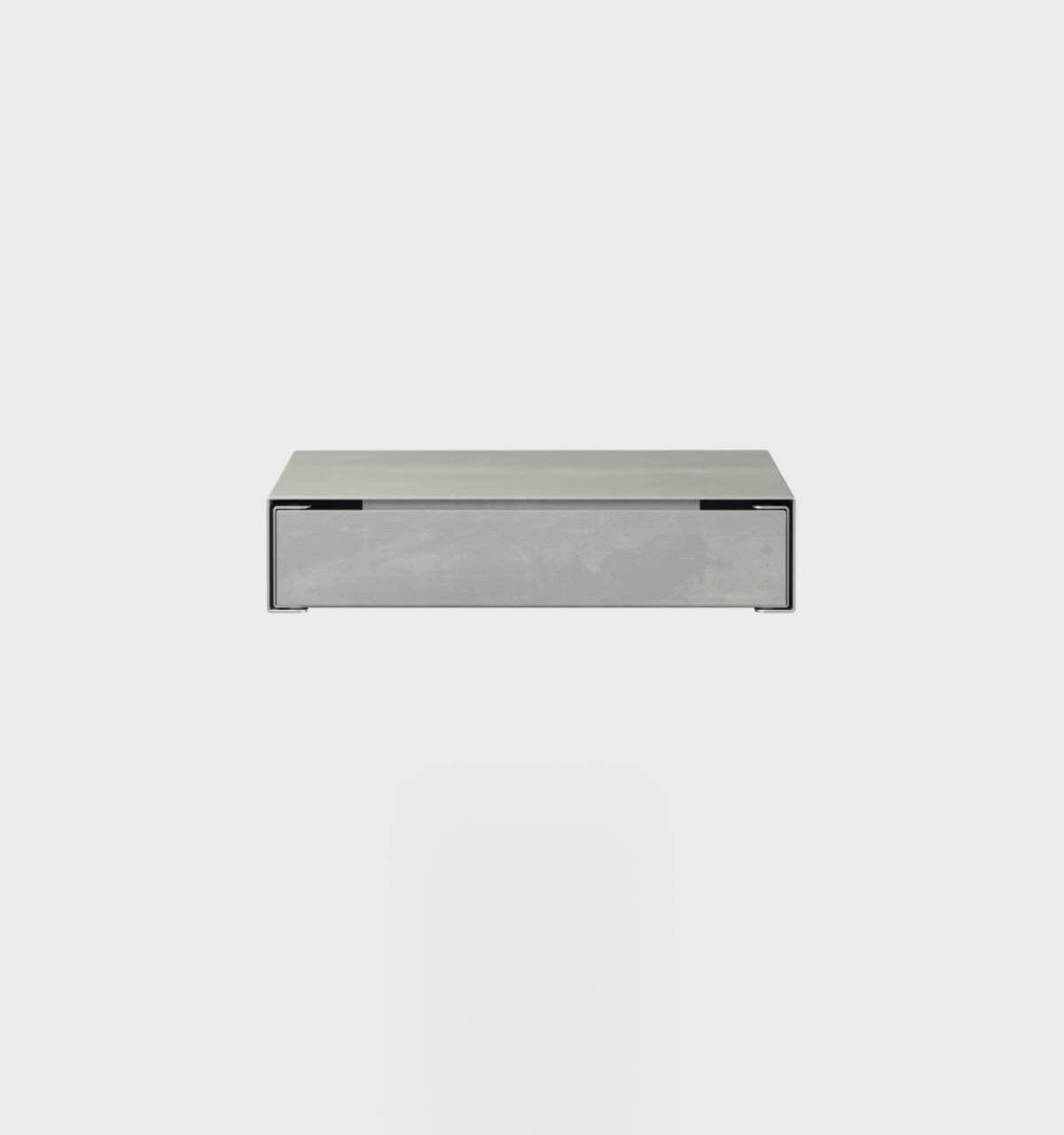 KGT Wall Drawer Brushed Aluminium