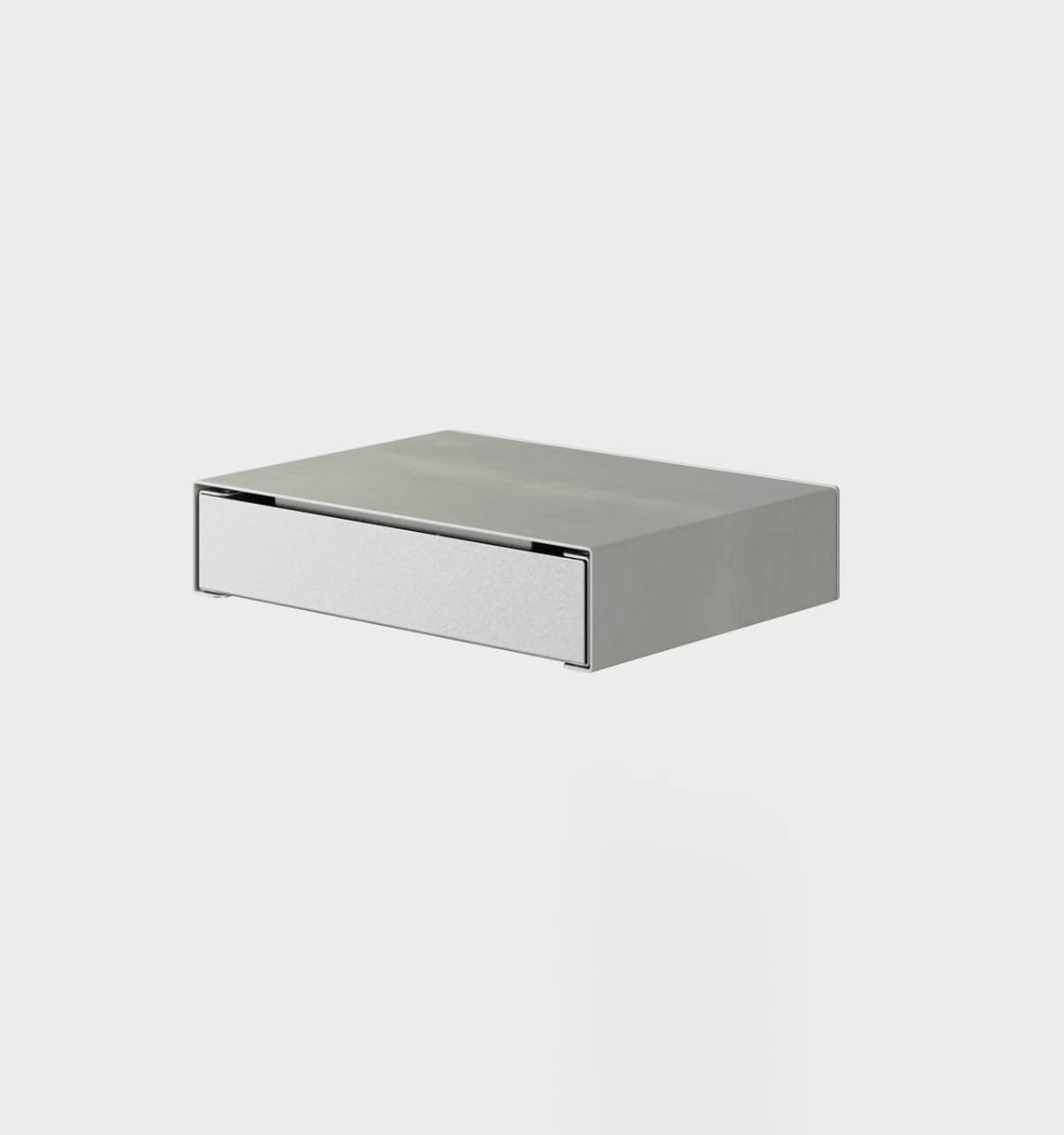 KGT Wall Drawer Brushed Aluminium