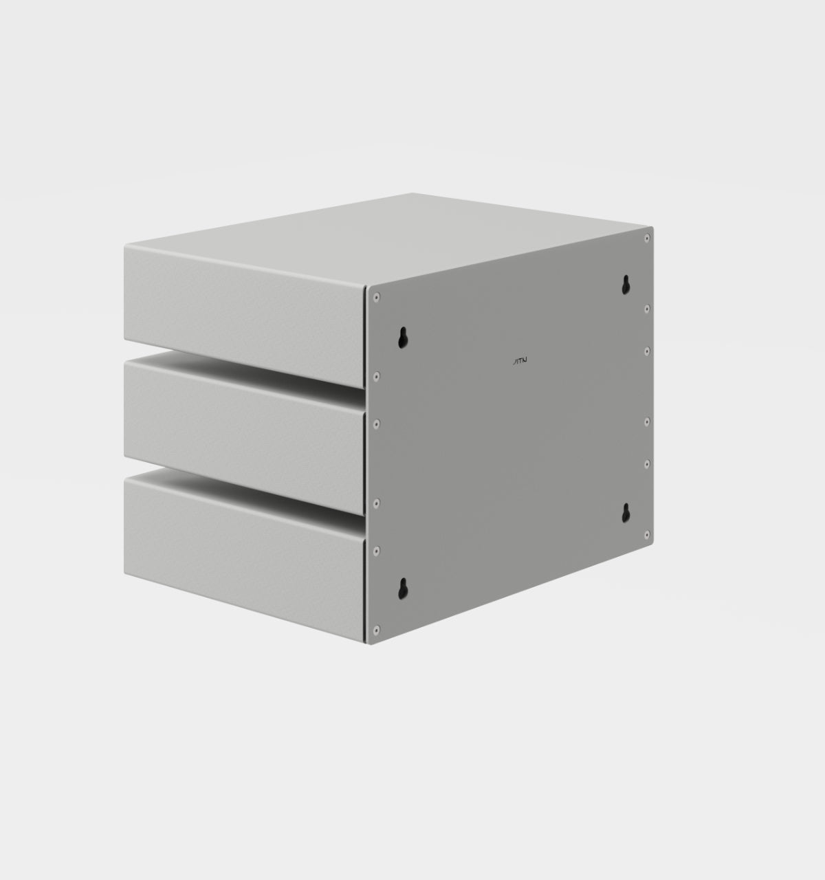 KGT Wall Drawers 3 Light Grey