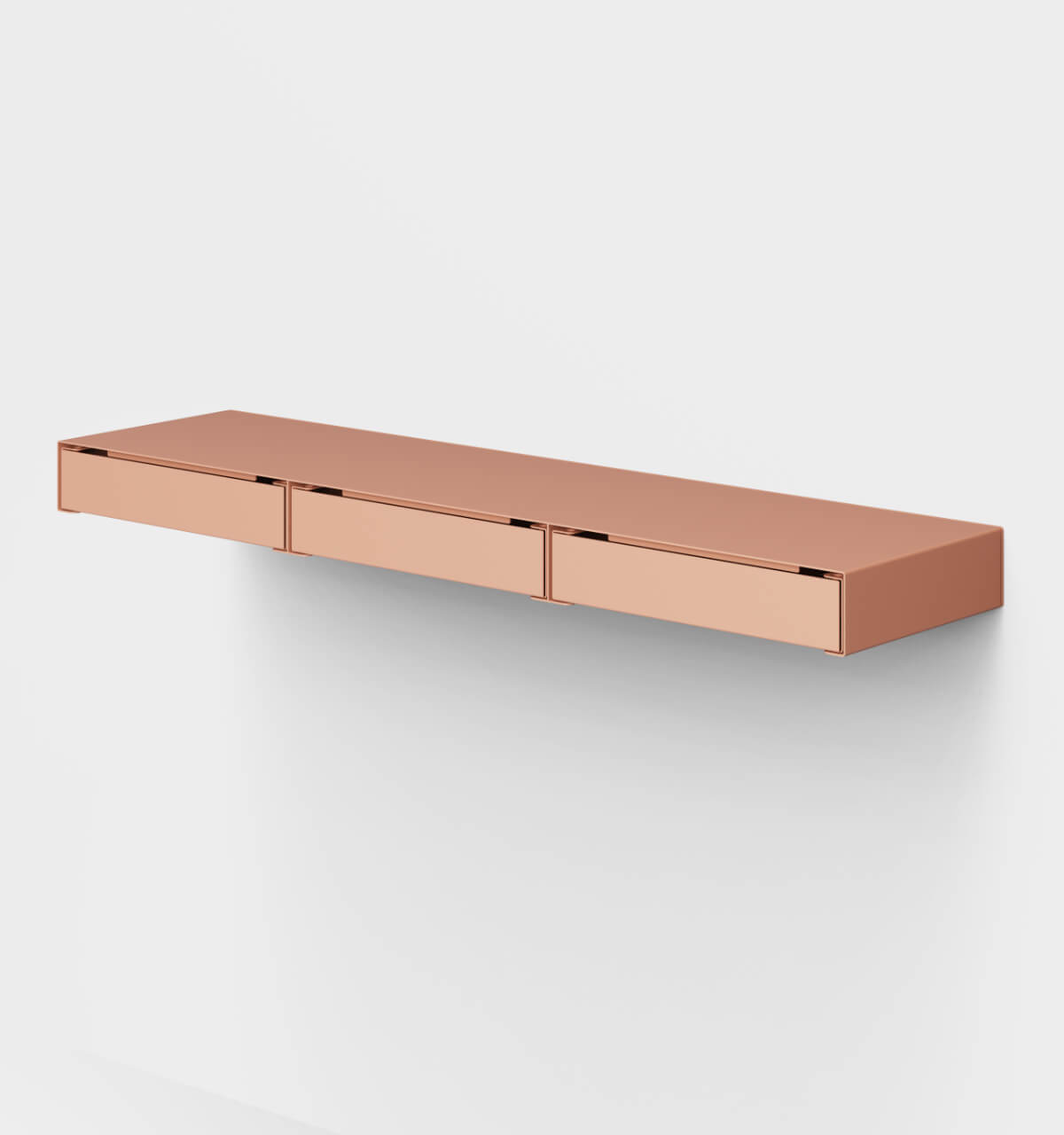 KGT Wall Drawers 3 Horizontal Coral