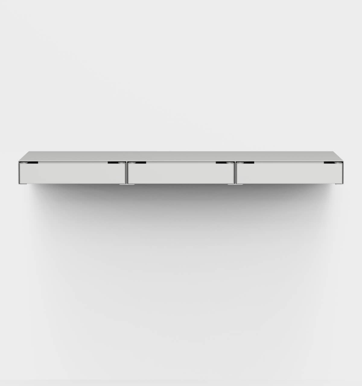 KGT Wall Drawers 3 Horizontal Light Grey