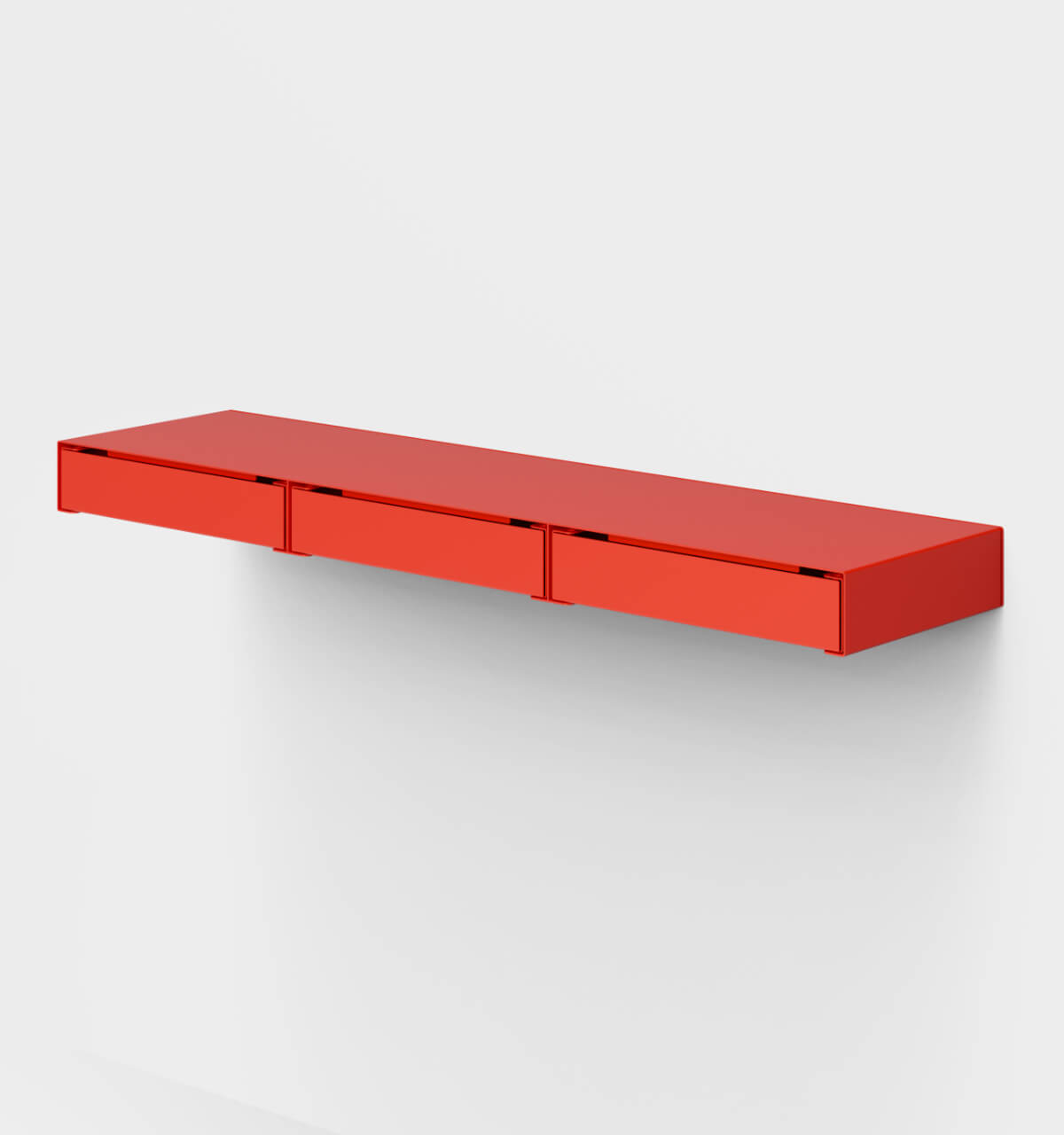 KGT Wall Drawers 3 Horizontal Orange