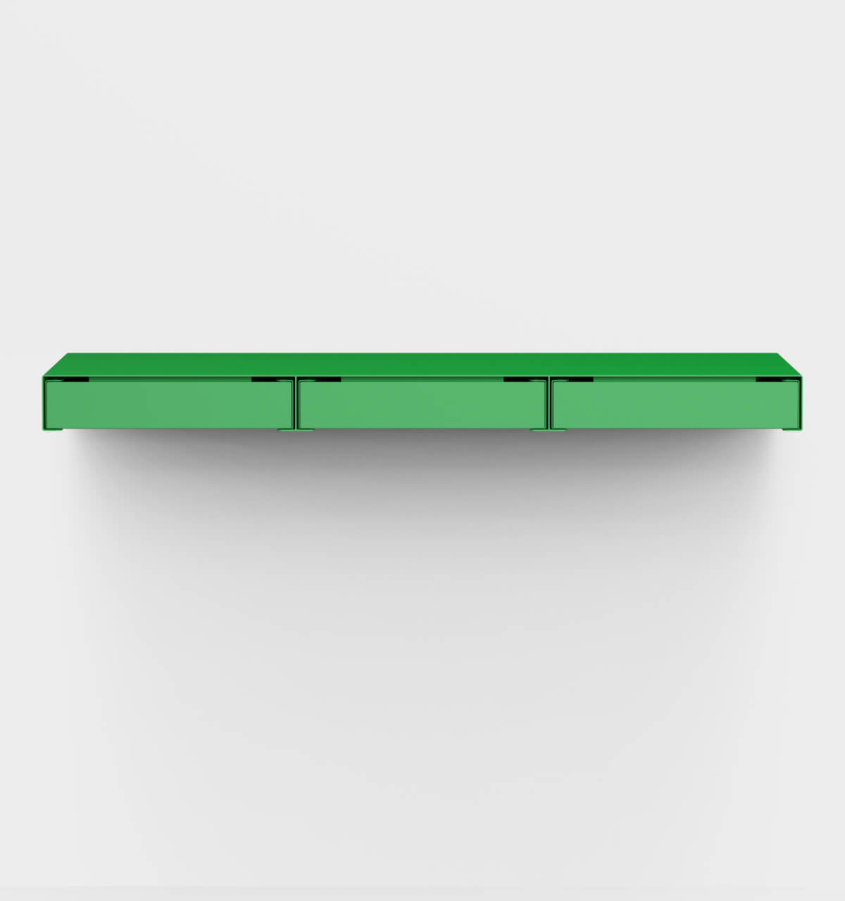 KGT Wall Drawers 3 Horizontal Pure Green