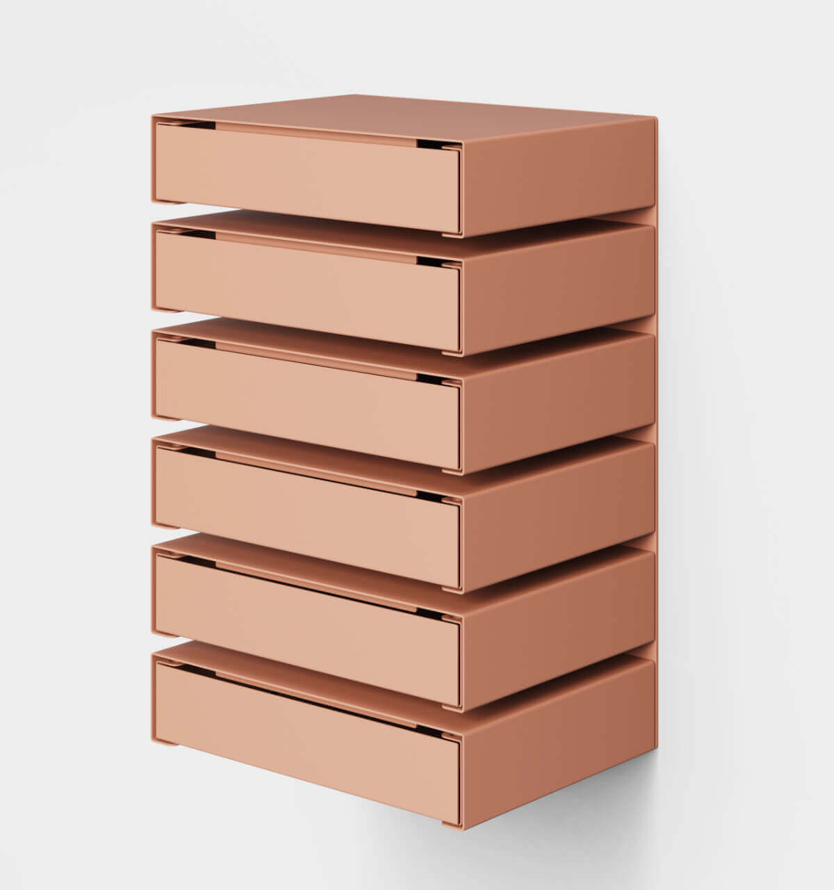 KGT Wall Drawers 6 Coral