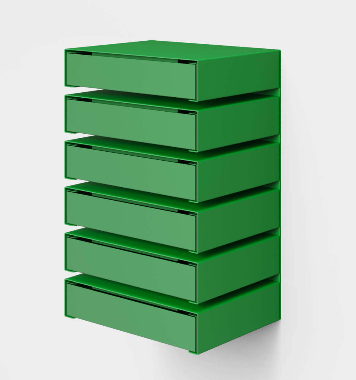 KGT Wall Drawers 6 Pure Green