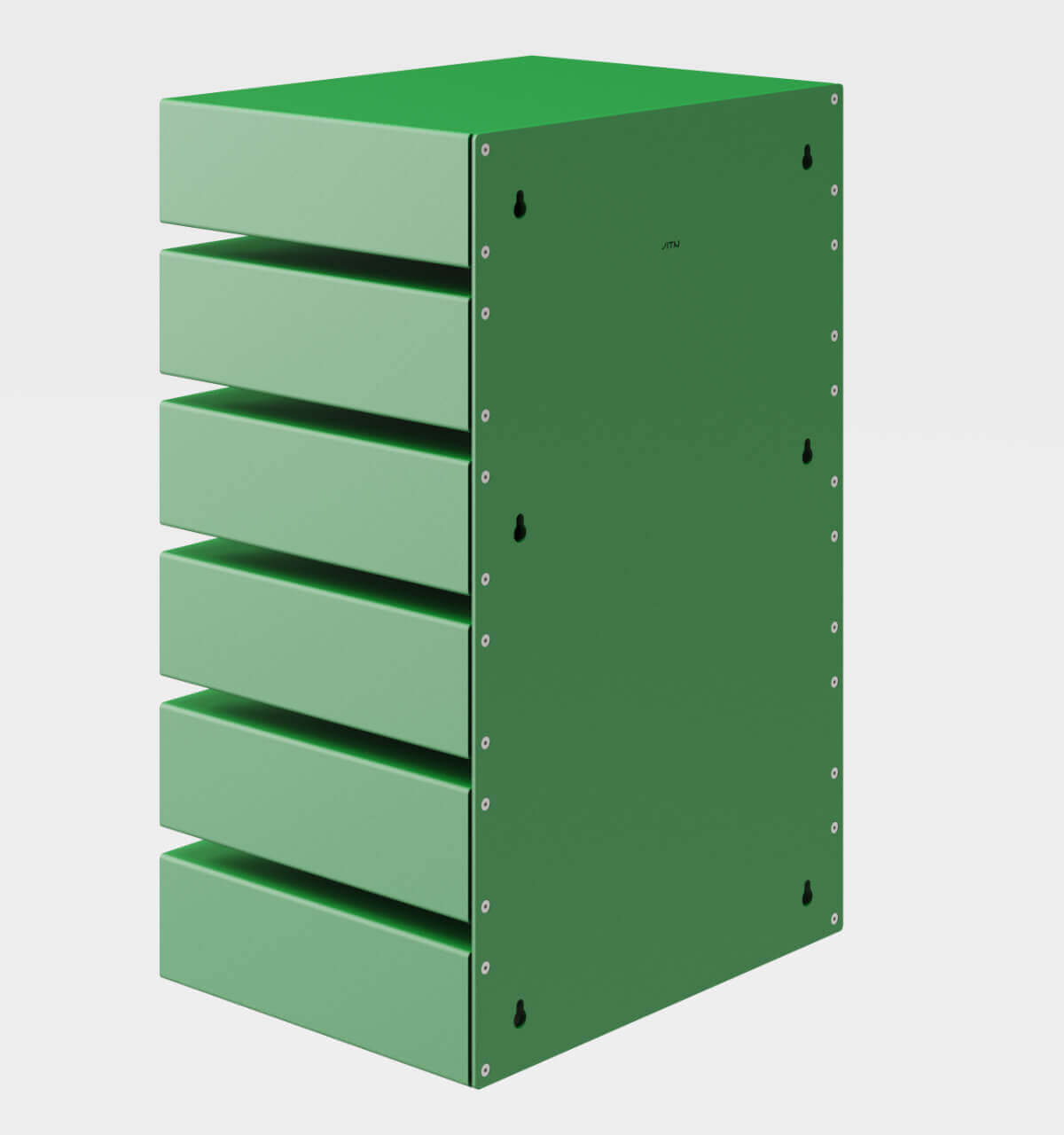 KGT Wall Drawers 6 Pure Green