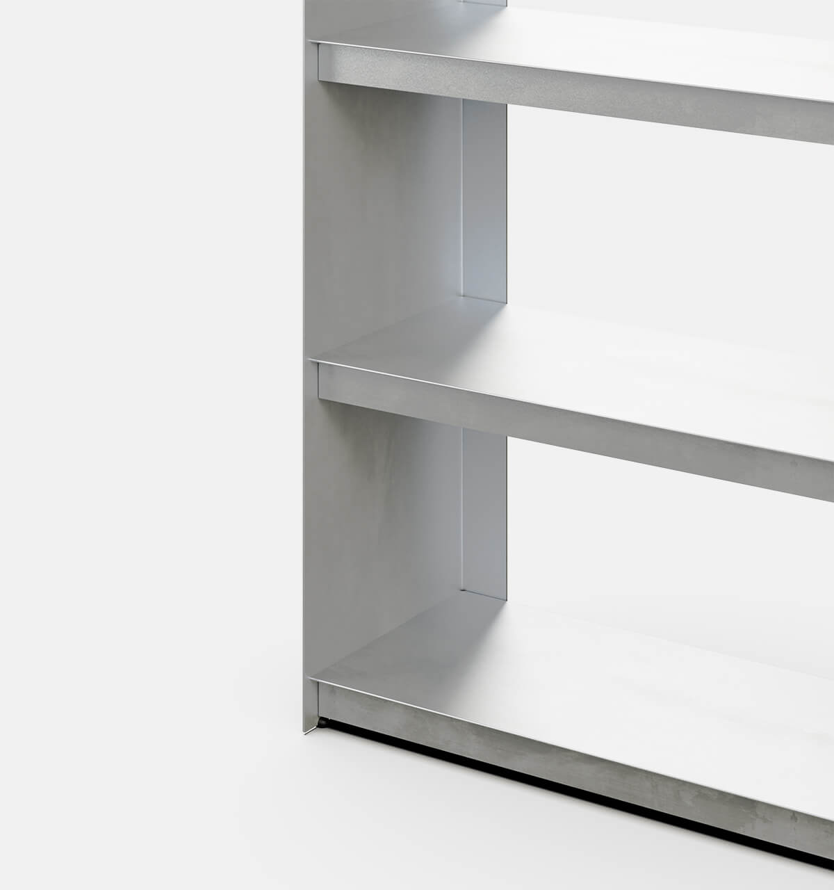 Plié Bookshelf Brushed Aluminium / 90 cm / 35 in