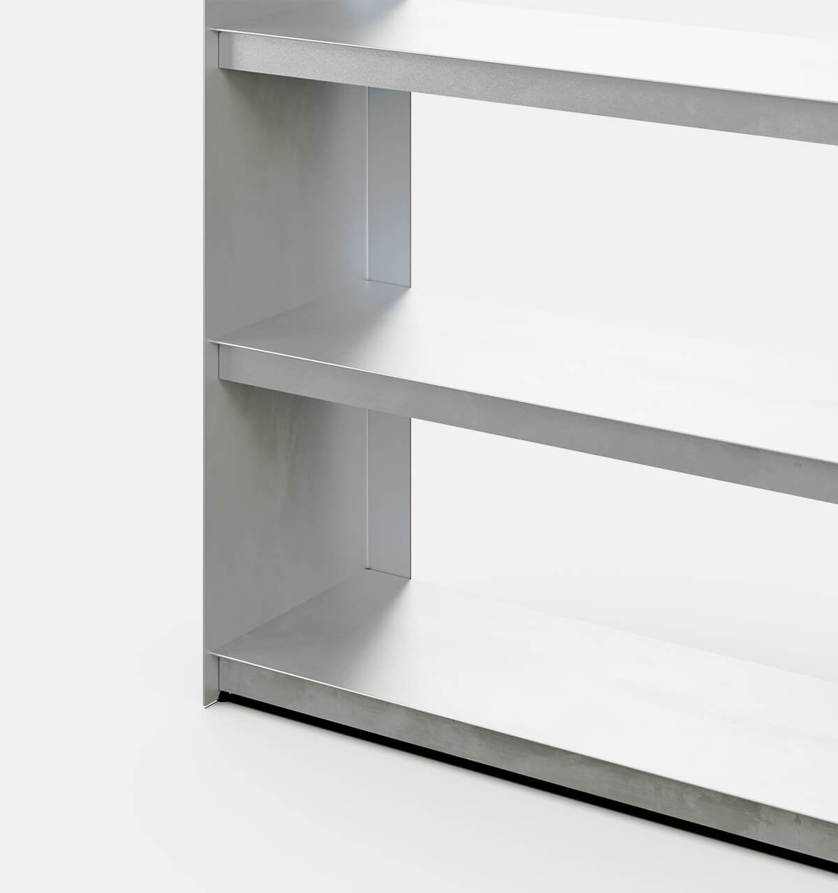Plié Bookshelf Brushed Aluminium / 120 cm / 47 in