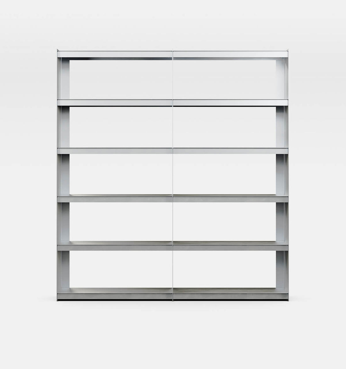 Plié Bookshelf Extension Brushed Aluminium / 180 cm / 71 in