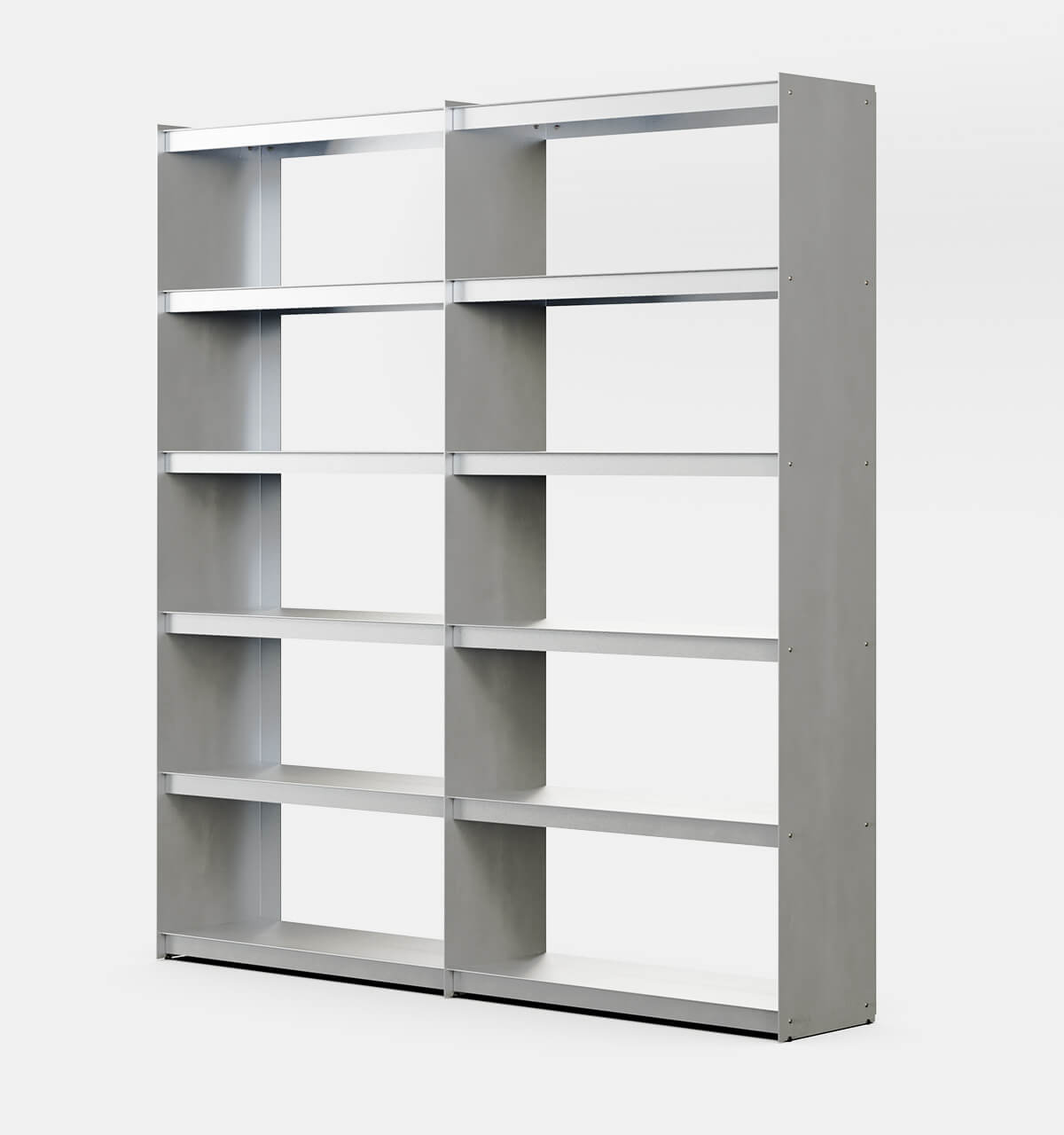 Plié Bookshelf Extension Brushed Aluminium / 180 cm / 71 in