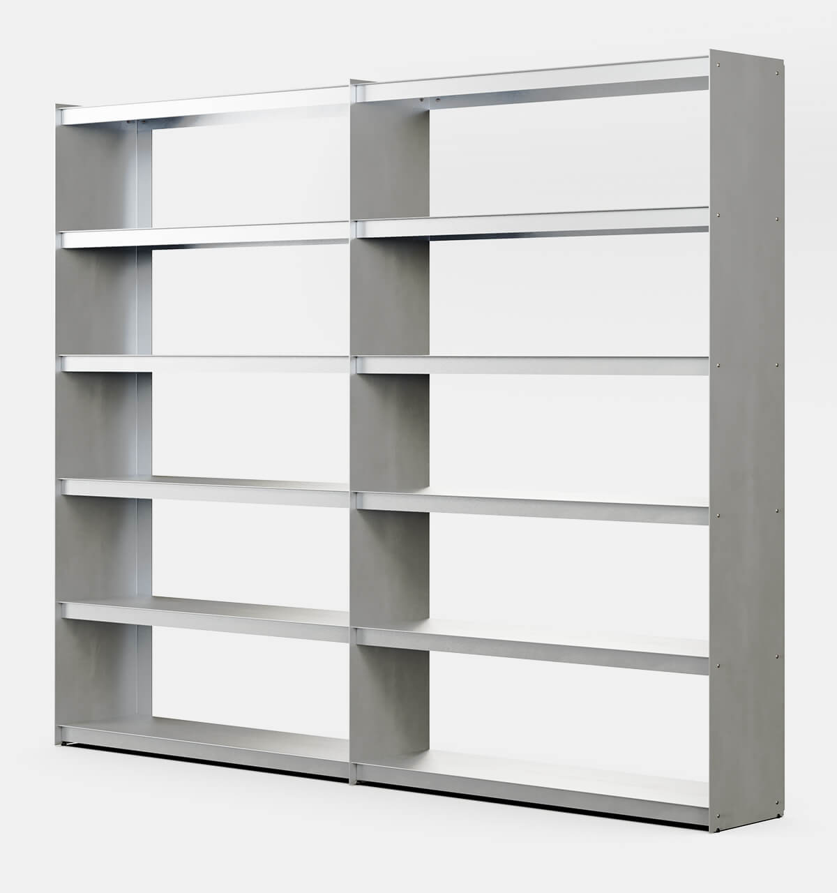 Plié Bookshelf Extension Brushed Aluminium / 240 cm / 94 in