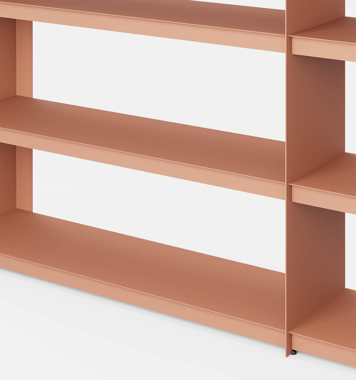 Plié Bookshelf Extension Coral / 240 cm / 94 in