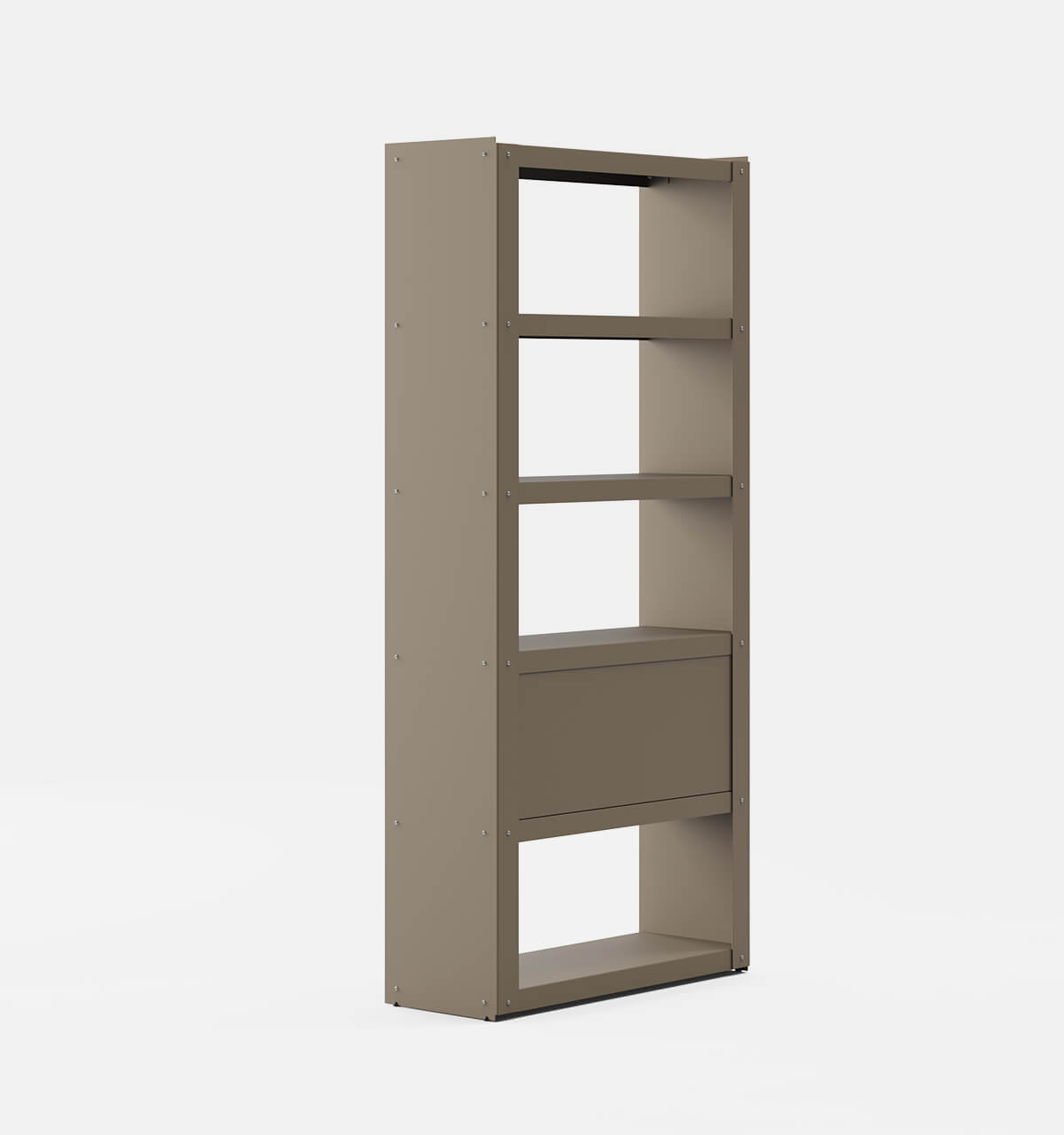 Plié Bookshelf 2 Doors Beige / 90 cm / 35 in