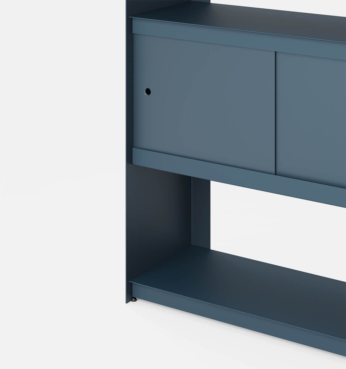 Plié Bookshelf 2 Doors Midnight Blue / 90 cm / 35 in