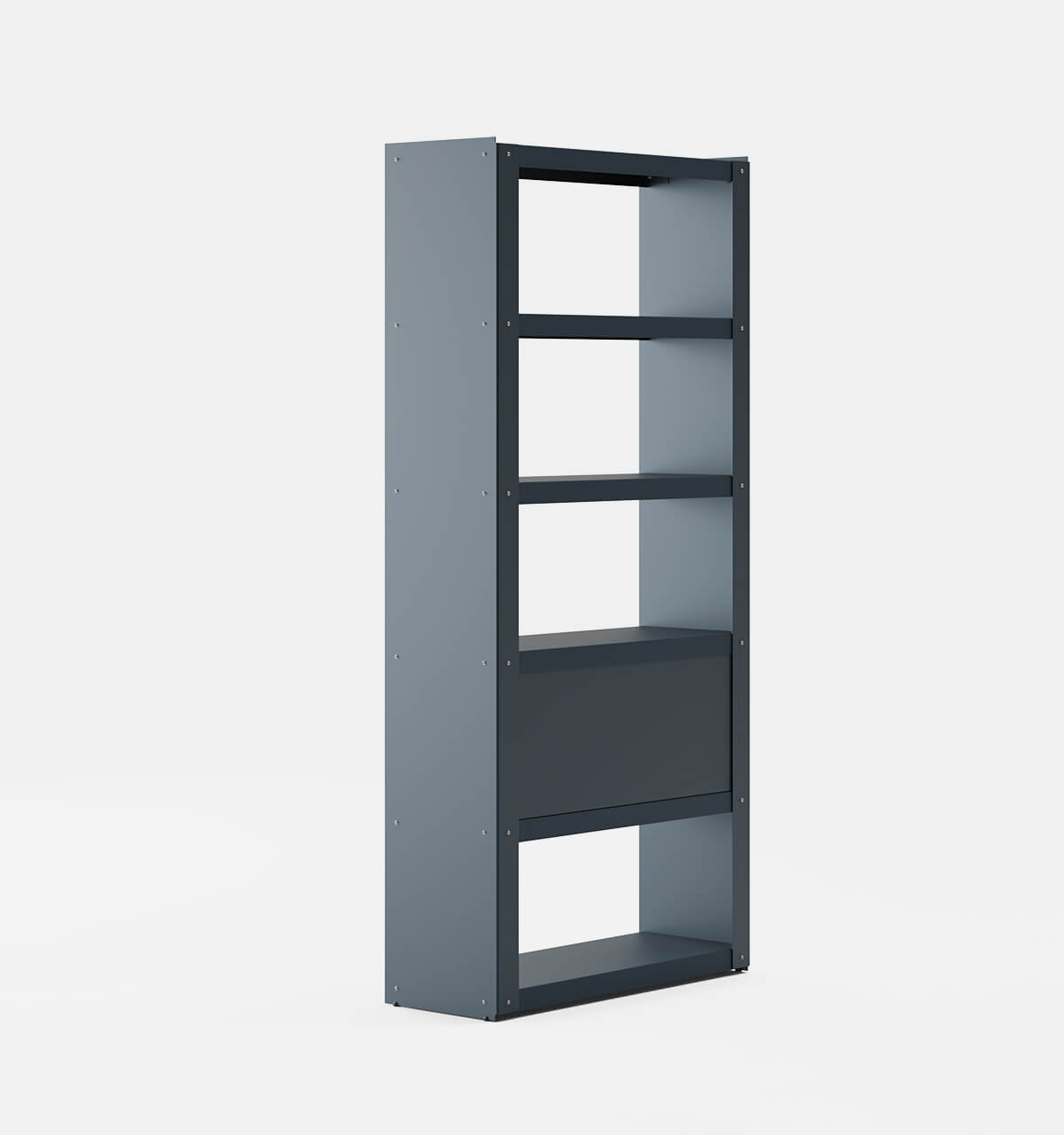 Plié Bookshelf 2 Doors Midnight Blue / 90 cm / 35 in