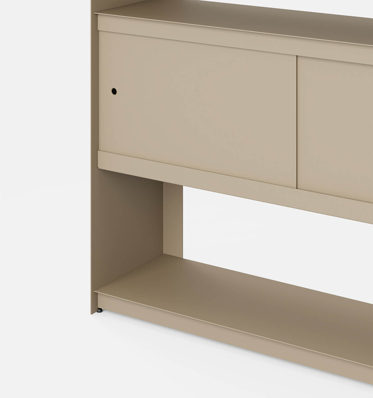 Plié Bookshelf 2 Doors Beige / 120 cm / 47 in