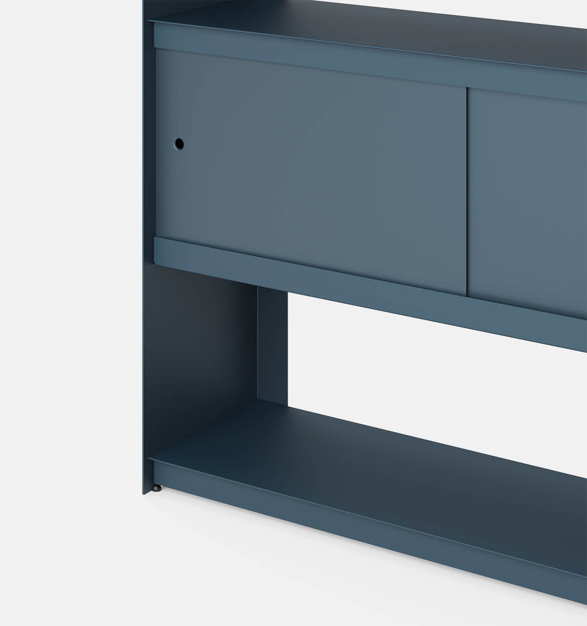 Plié Bookshelf 2 Doors Midnight Blue / 120 cm / 47 in