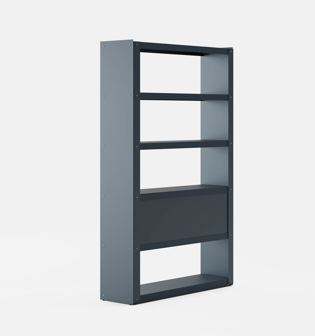 Plié Bookshelf 2 Doors Midnight Blue / 120 cm / 47 in