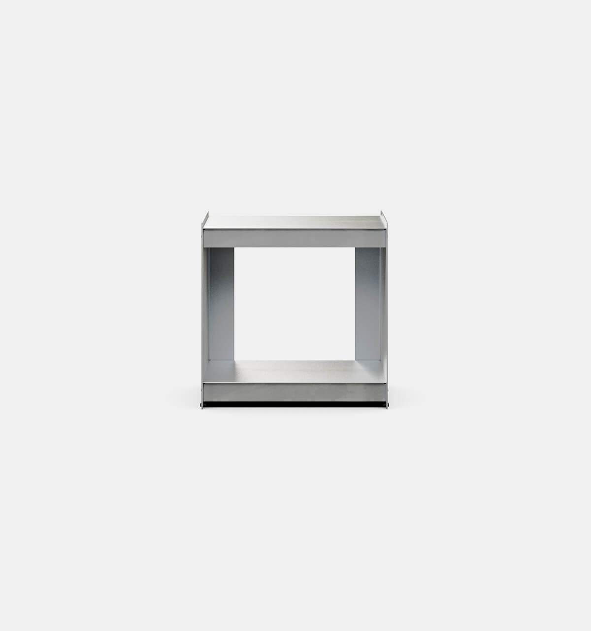 Plié Side Table Brushed Aluminium / 45 cm
