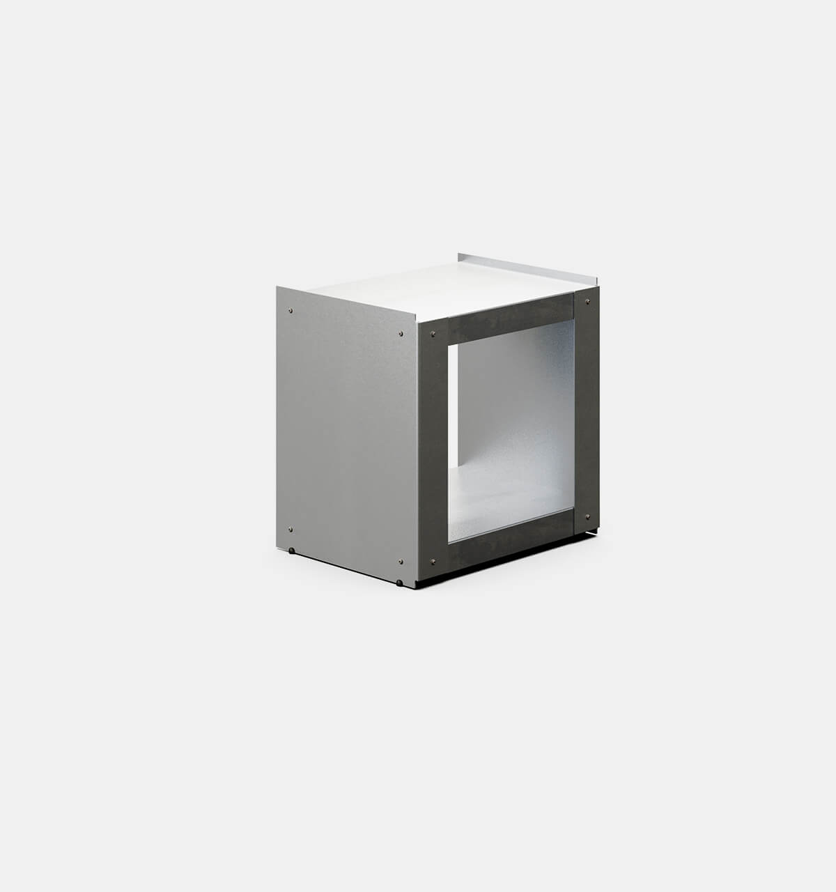 Plié Side Table Brushed Aluminium / 45 cm