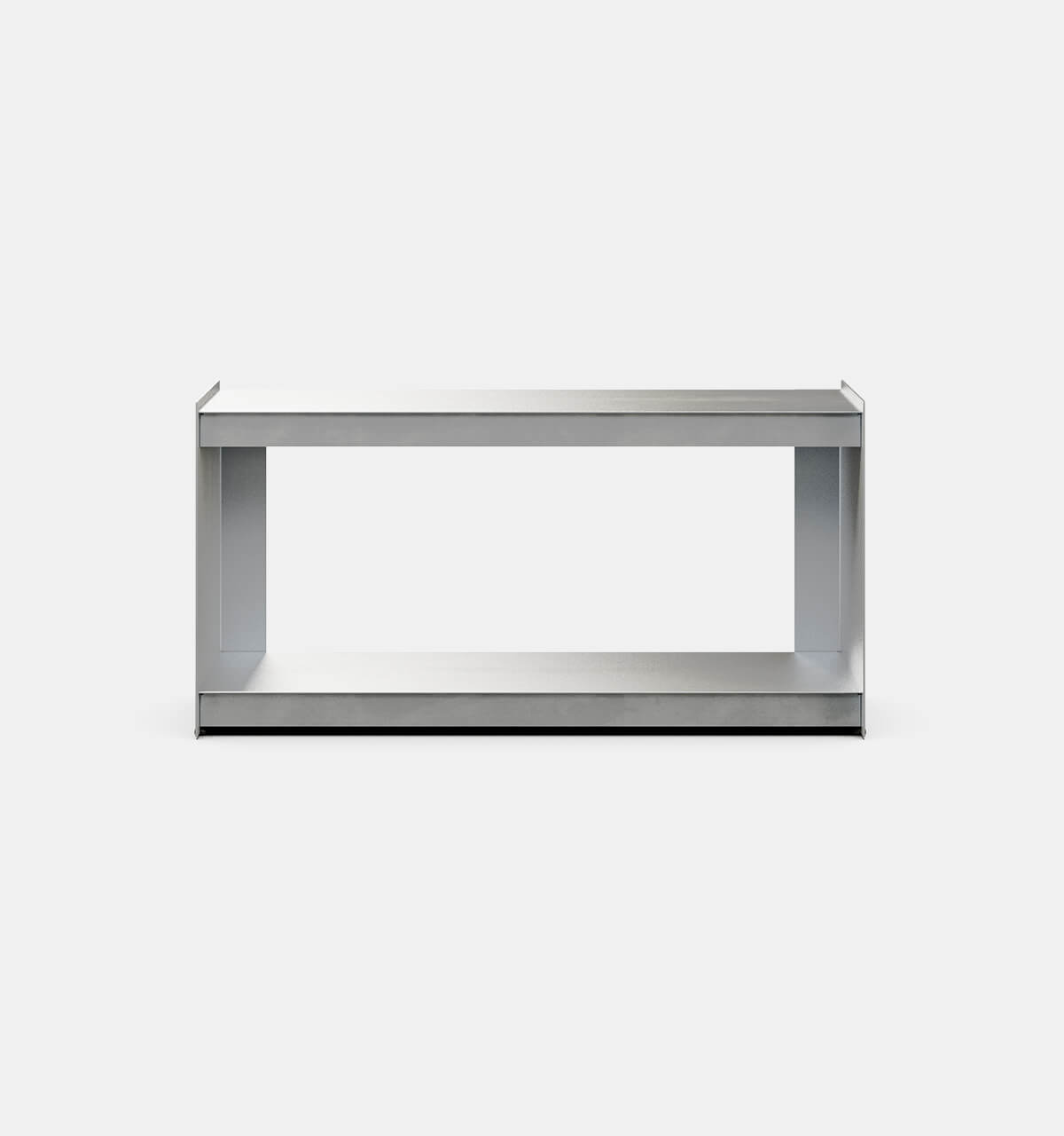 Plié Floor Unit Brushed Aluminium / 90 cm / 35 in