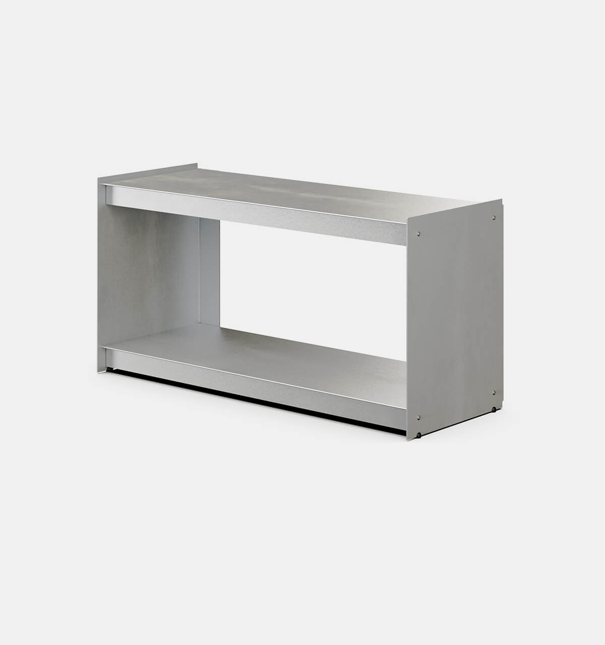 Plié Floor Unit Brushed Aluminium / 90 cm / 35 in
