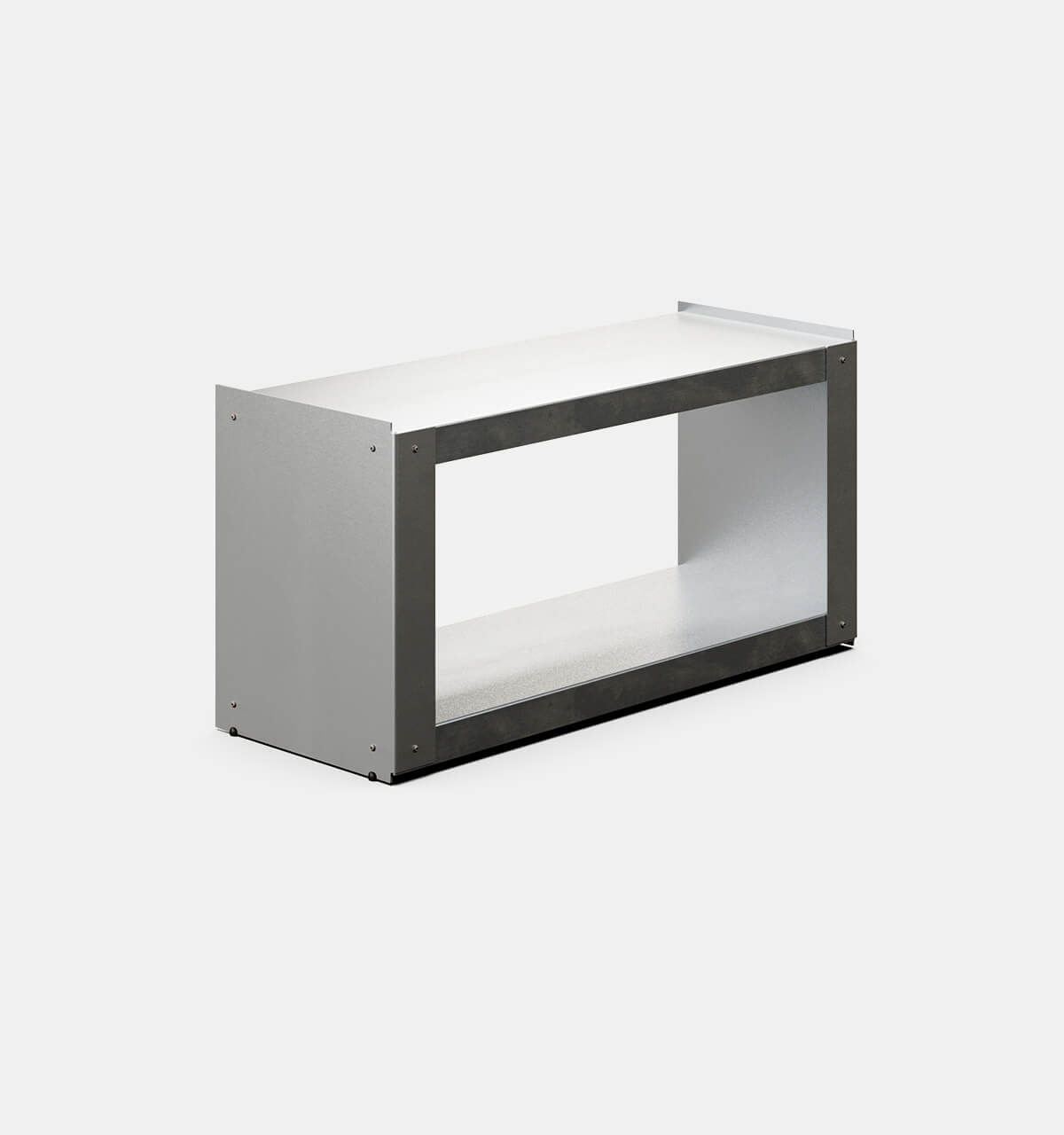 Plié Floor Unit Brushed Aluminium / 90 cm / 35 in