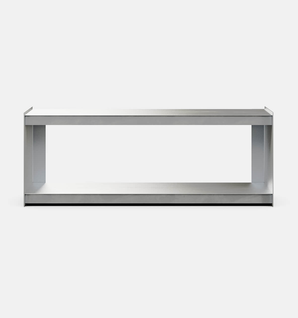 Plié Floor Unit Brushed Aluminium / 120 cm / 47 in