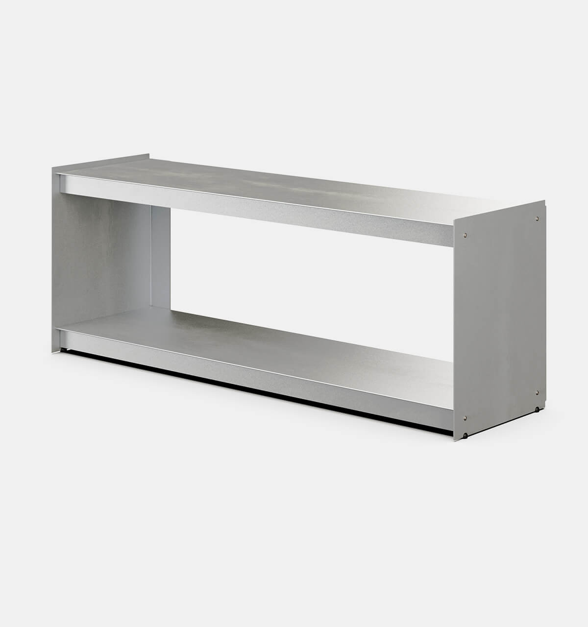 Plié Floor Unit Brushed Aluminium / 120 cm / 47 in