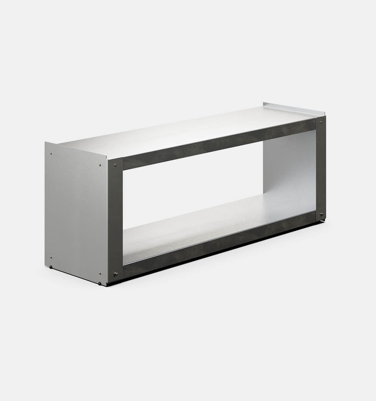 Plié Floor Unit Brushed Aluminium / 120 cm / 47 in