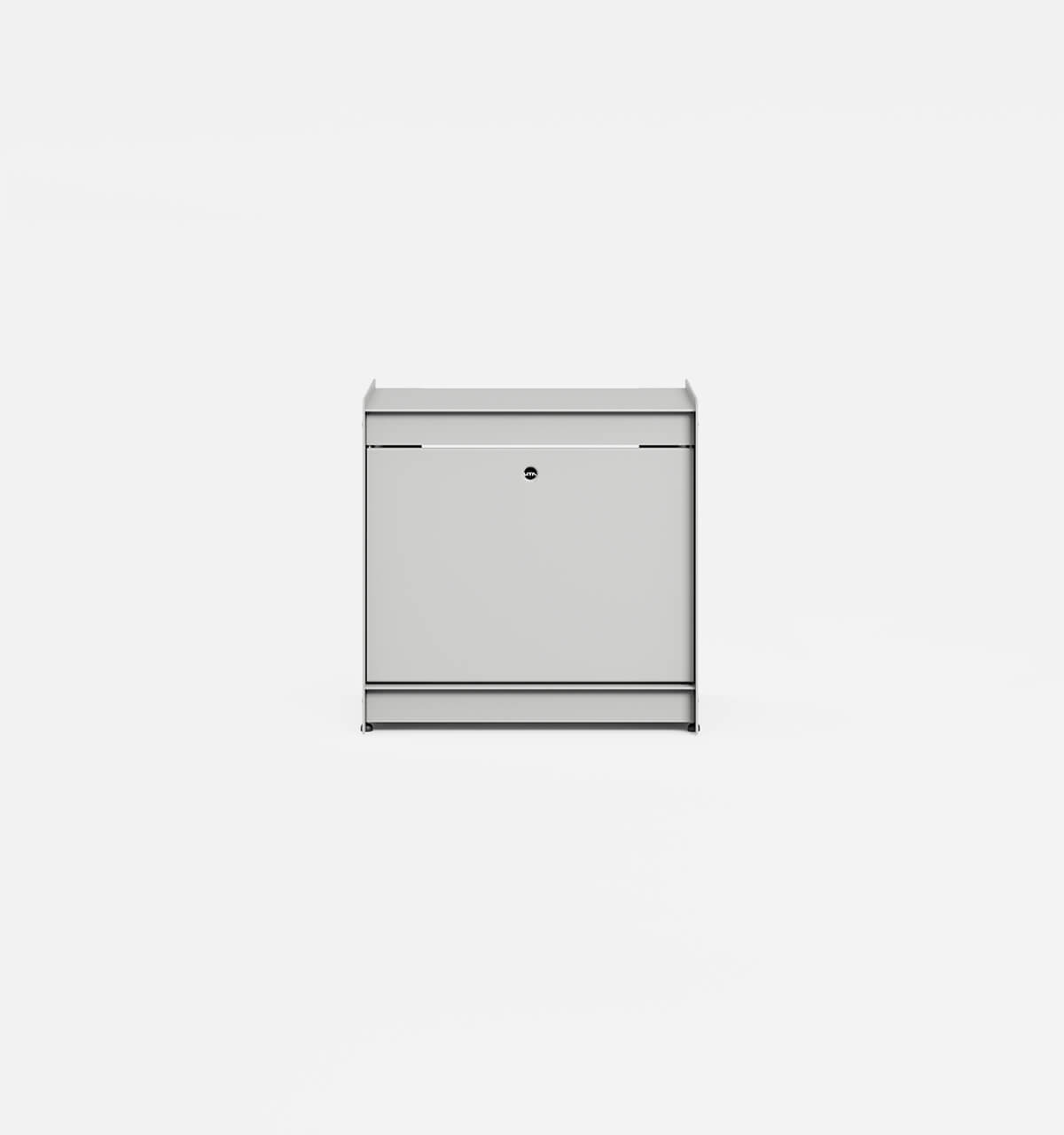 Plié Side Table 1 Tall Drawer Light Grey / 45 cm