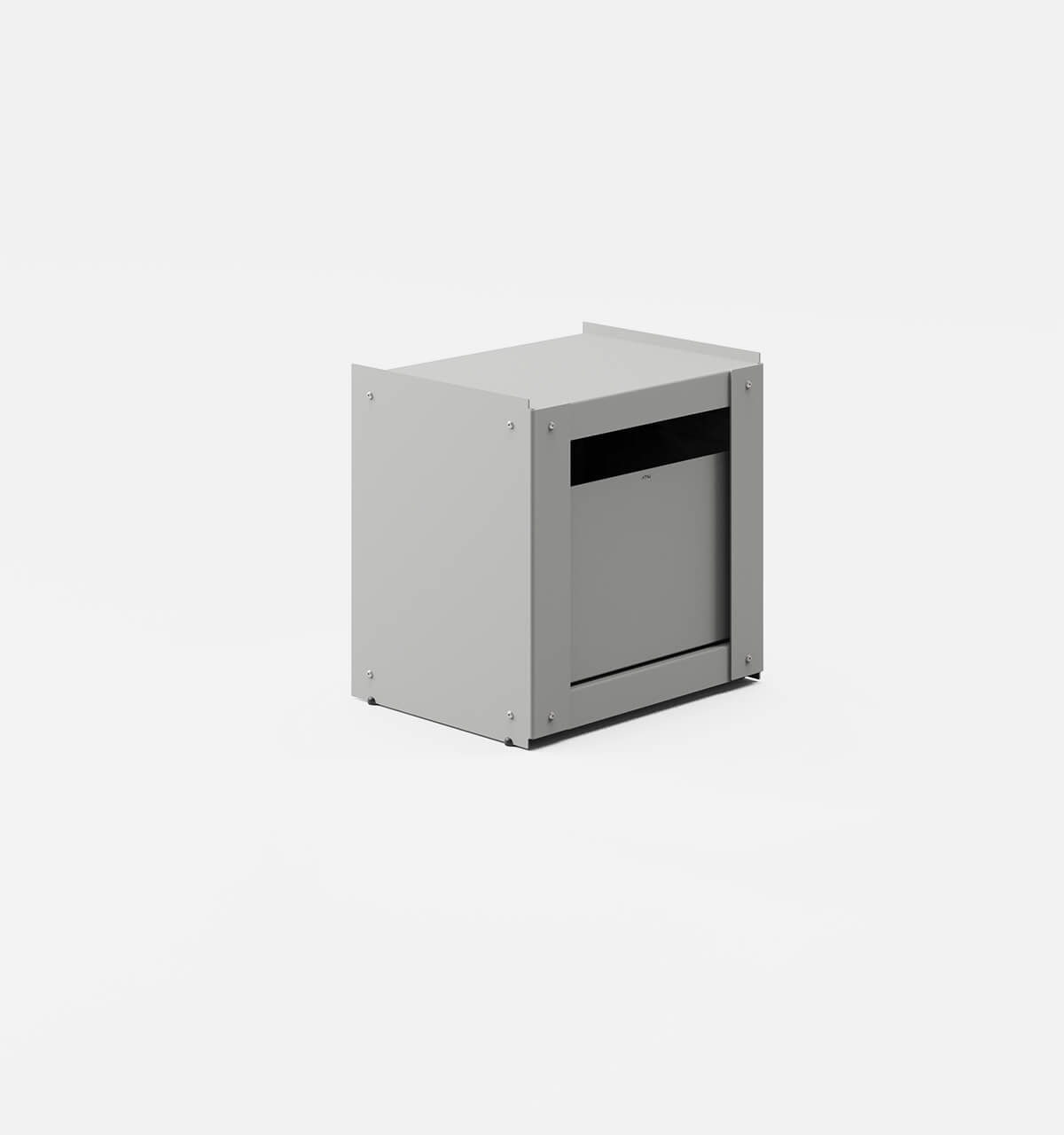 Plié Side Table 1 Tall Drawer Light Grey / 45 cm
