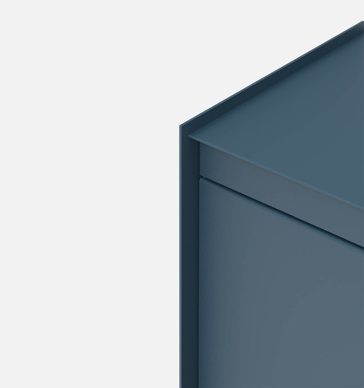 Plié Side Table 1 Tall Drawer Midnight Blue / 45 cm