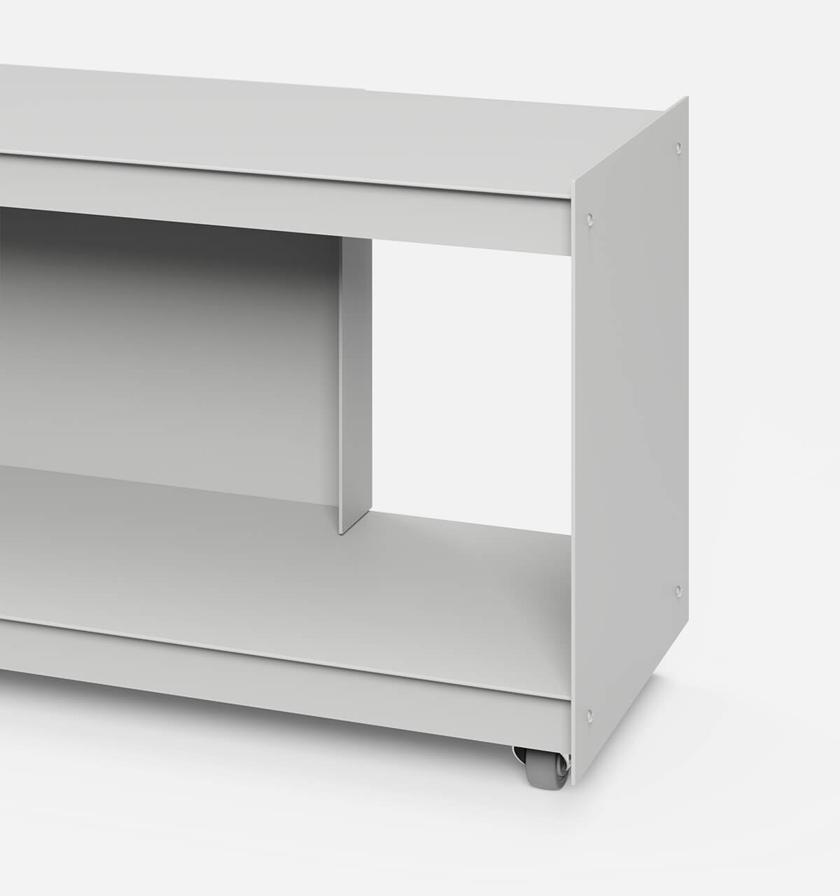 Plié Media Unit Light Grey / 120 cm / 47 in