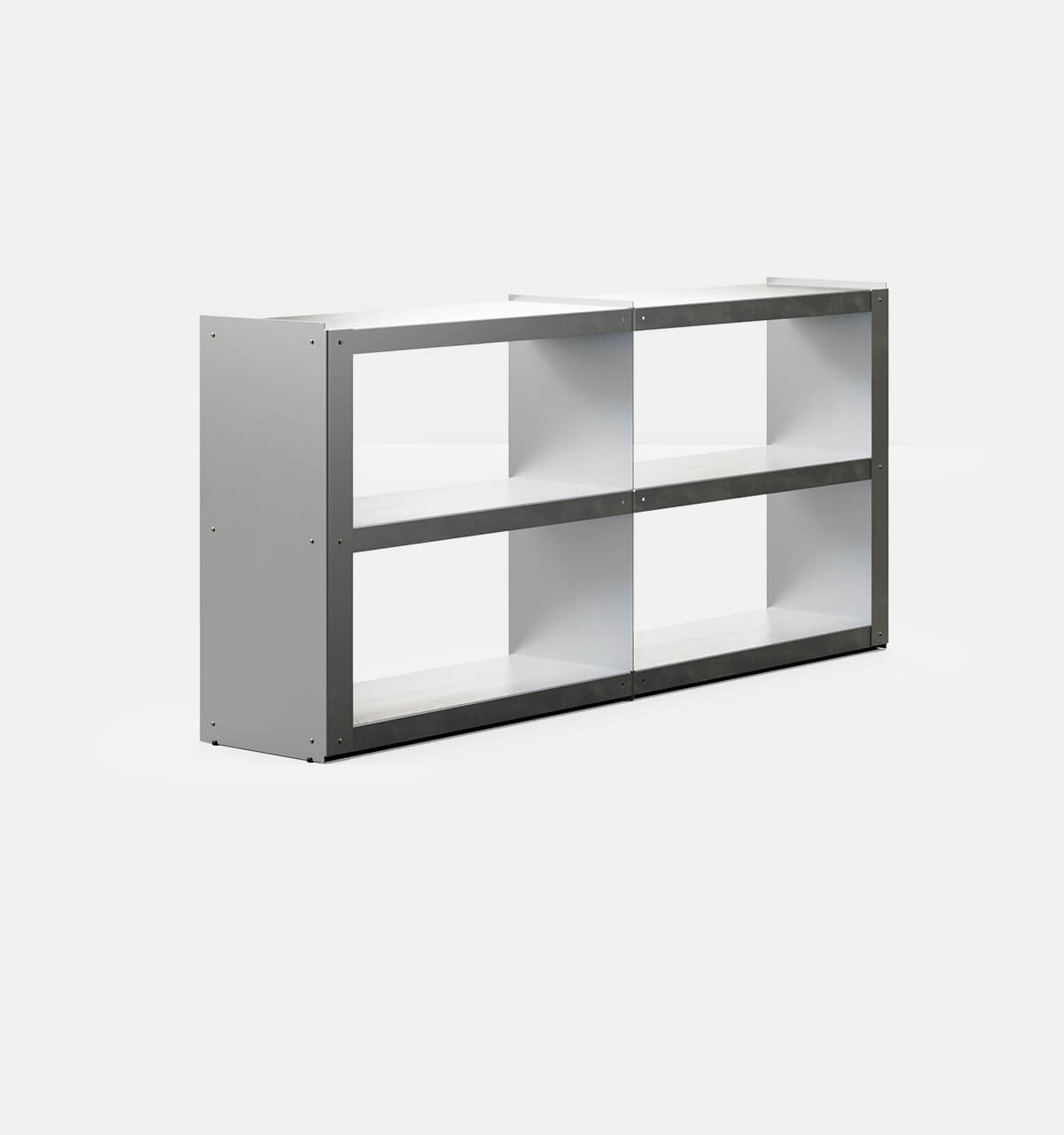 Plié Sideboard Extension Brushed Aluminium / 180 cm / 71 in