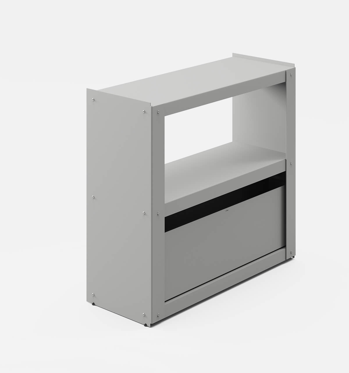 Plié Sideboard 1 Tall Drawer 90 cm / 35 in / Light Grey