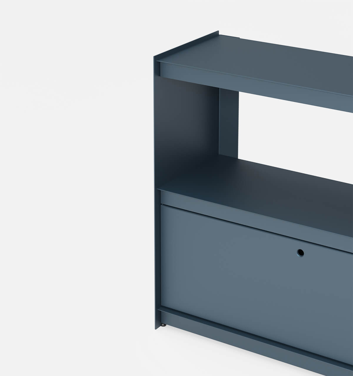 Plié Sideboard 1 Tall Drawer 90 cm / 35 in / Midnight Blue