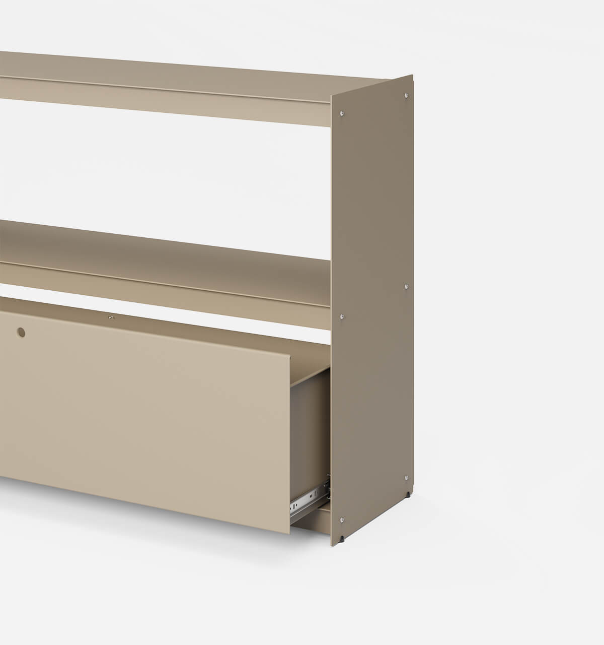 Plié Sideboard 1 Tall Drawer 120 cm / 47 in / Beige