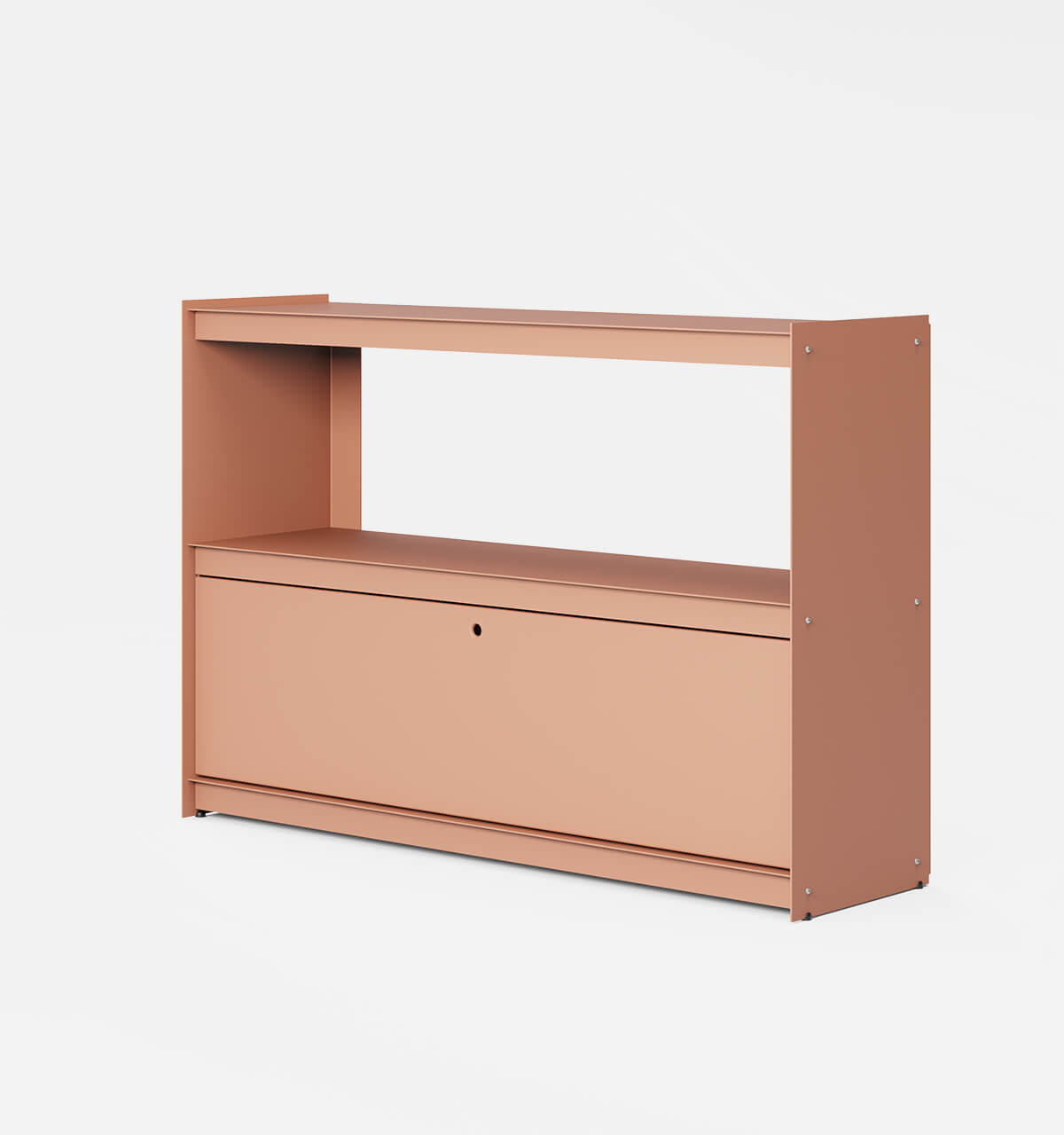 Plié Sideboard 1 Tall Drawer 120 cm / 47 in / Coral