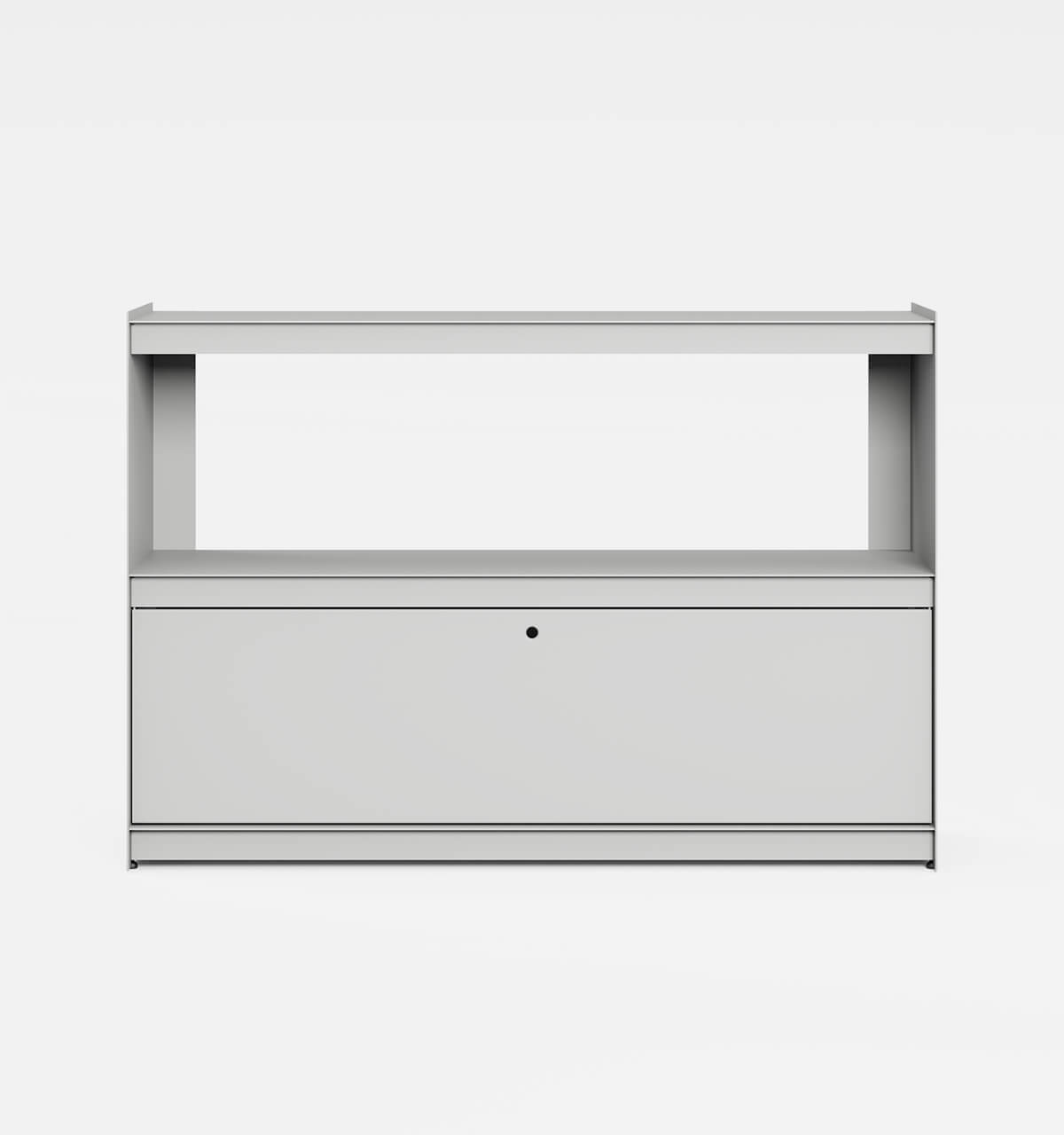 Plié Sideboard 1 Tall Drawer 120 cm / 47 in / Light Grey