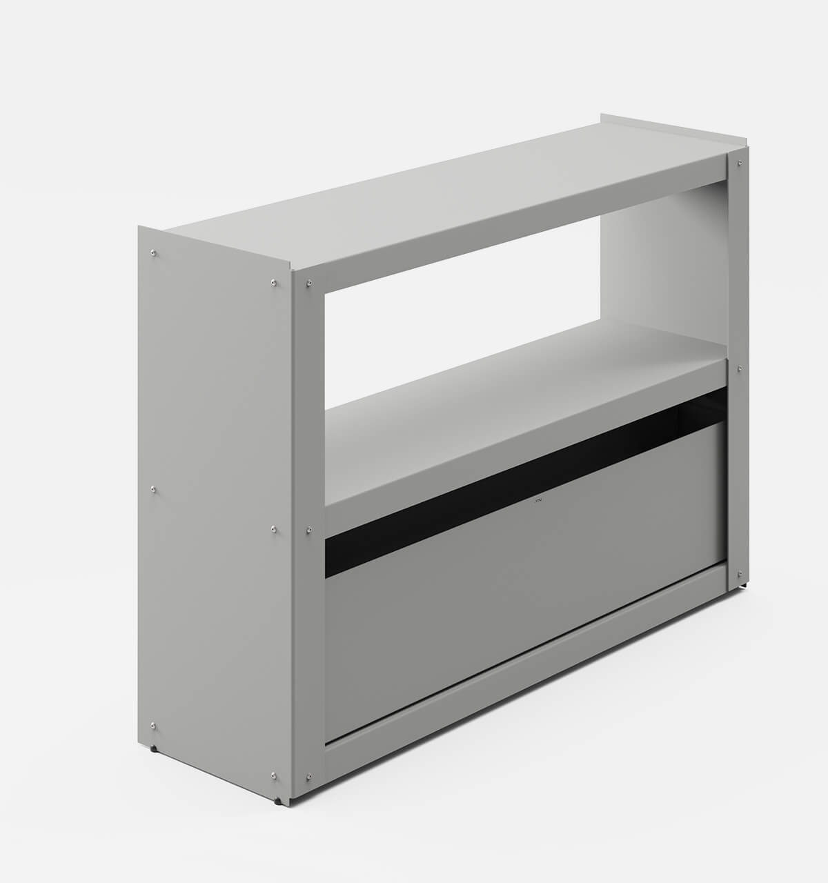 Plié Sideboard 1 Tall Drawer 120 cm / 47 in / Light Grey