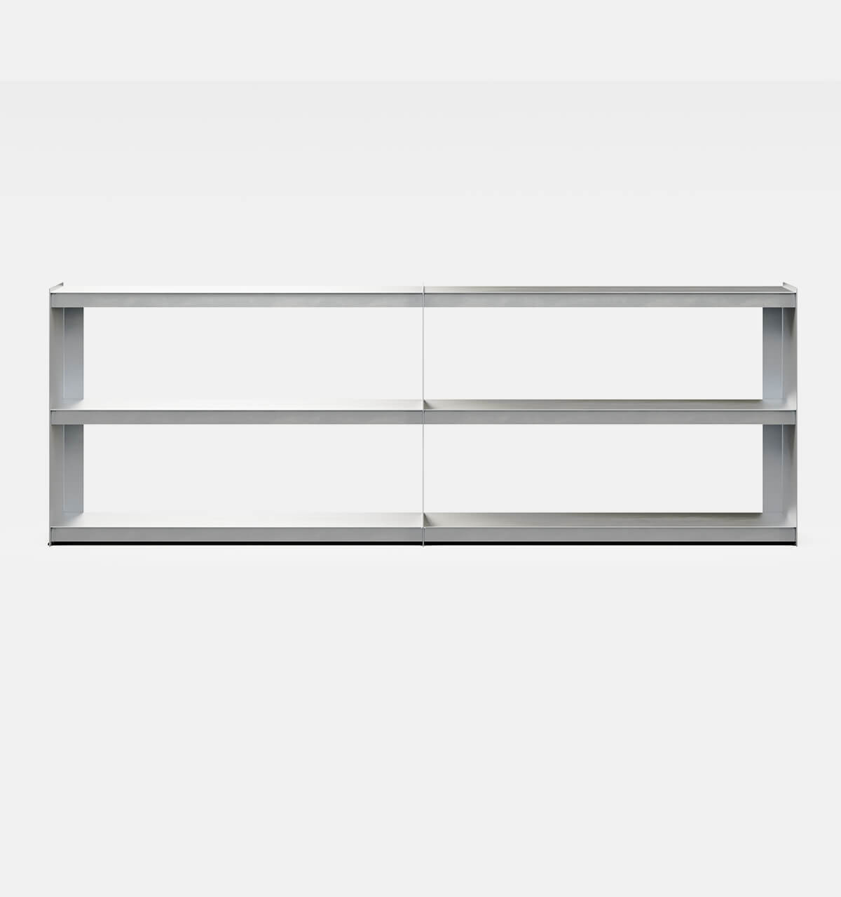 Plié Sideboard Extension Brushed Aluminium / 240 cm / 94 in