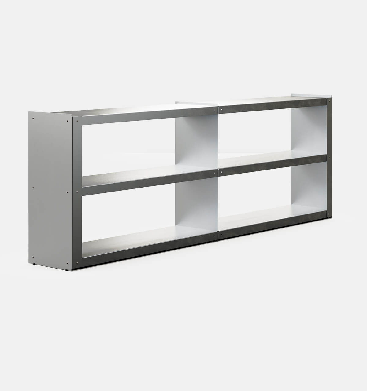 Plié Sideboard Extension Brushed Aluminium / 240 cm / 94 in