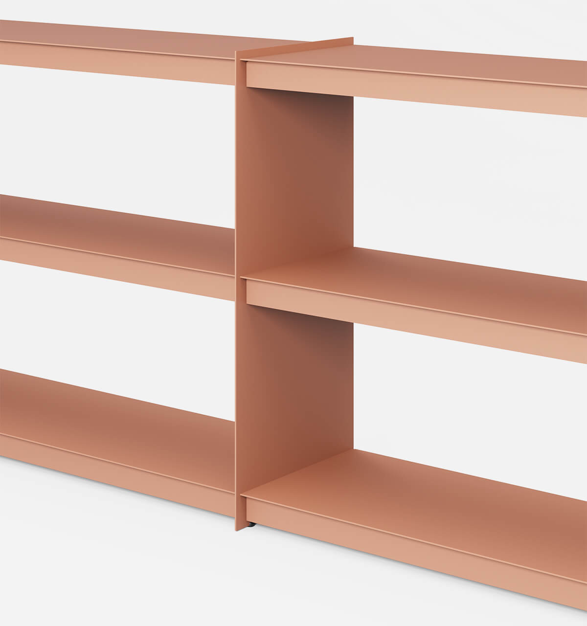 Plié Sideboard Extension Coral / 240 cm / 94 in