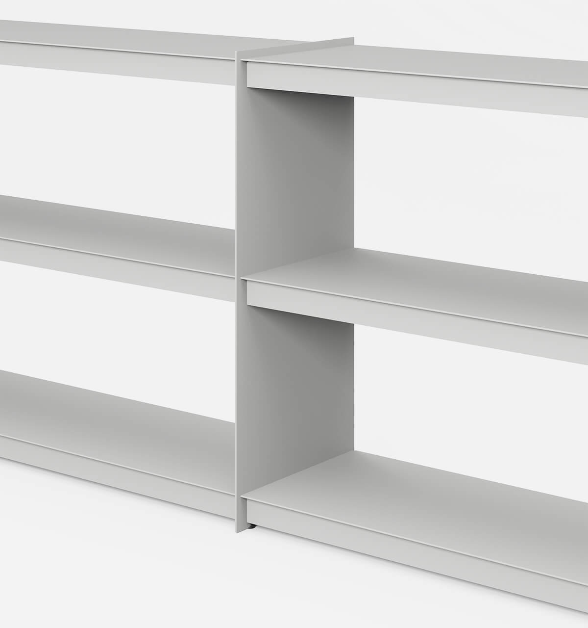Plié Sideboard Extension Light Grey / 240 cm / 94 in