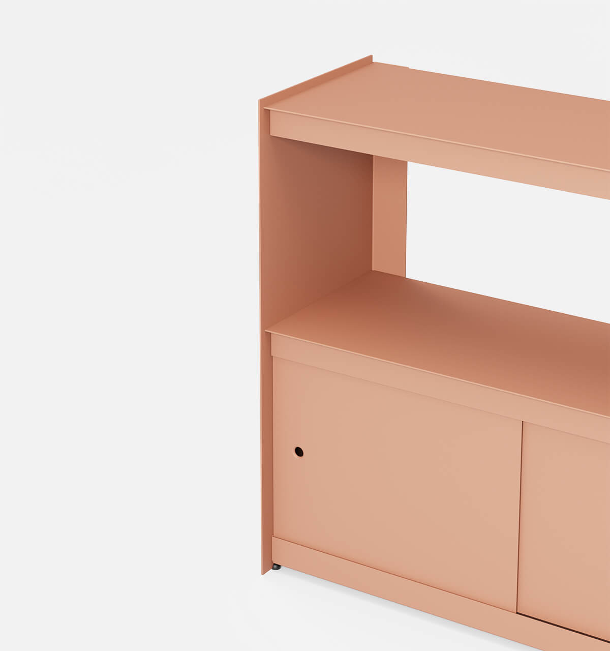 Plié Sideboard 2 Doors 90 cm / 35 in / Coral