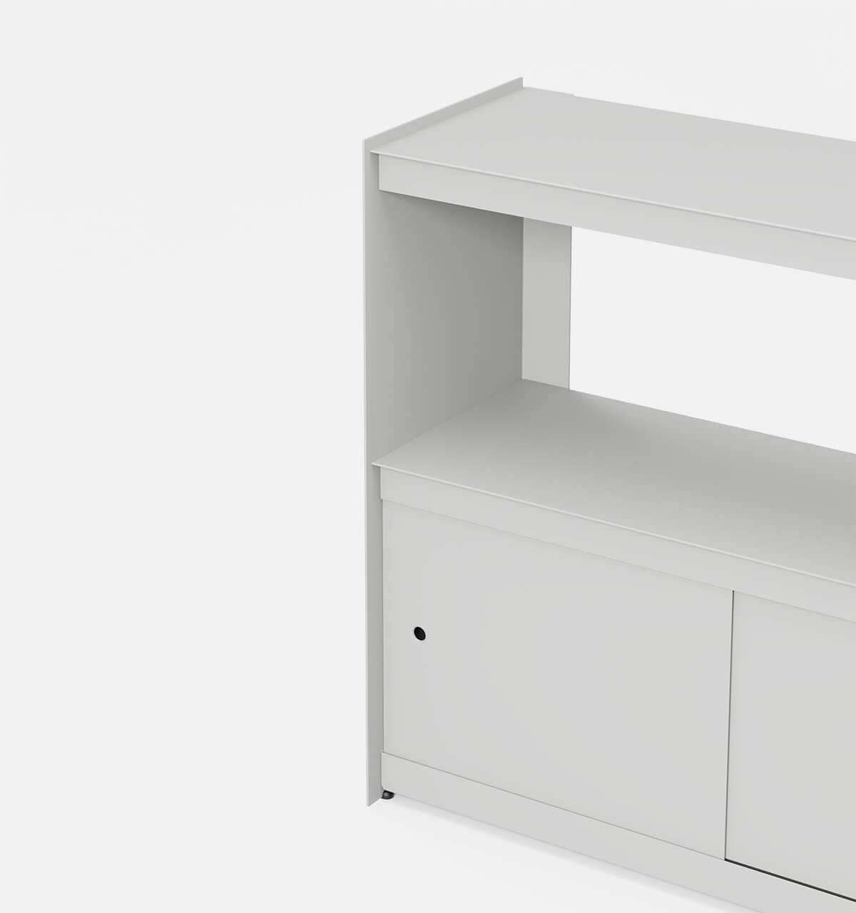 Plié Sideboard 2 Doors 90 cm / 35 in / Light Grey