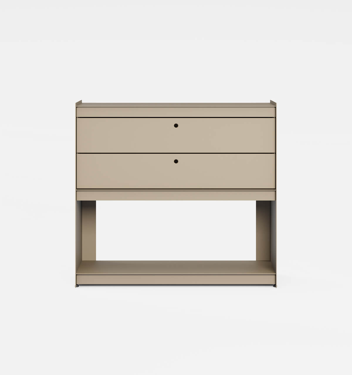 Plié Sideboard 2 Short Drawers 90 cm / 35 in / Beige