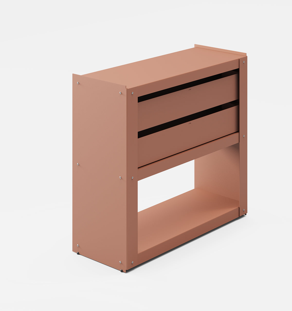 Plié Sideboard 2 Short Drawers 90 cm / 35 in / Coral