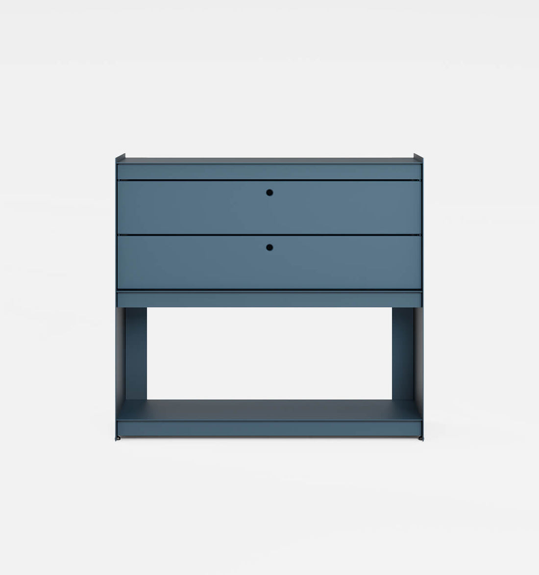 Plié Sideboard 2 Short Drawers 90 cm / 35 in / Midnight Blue